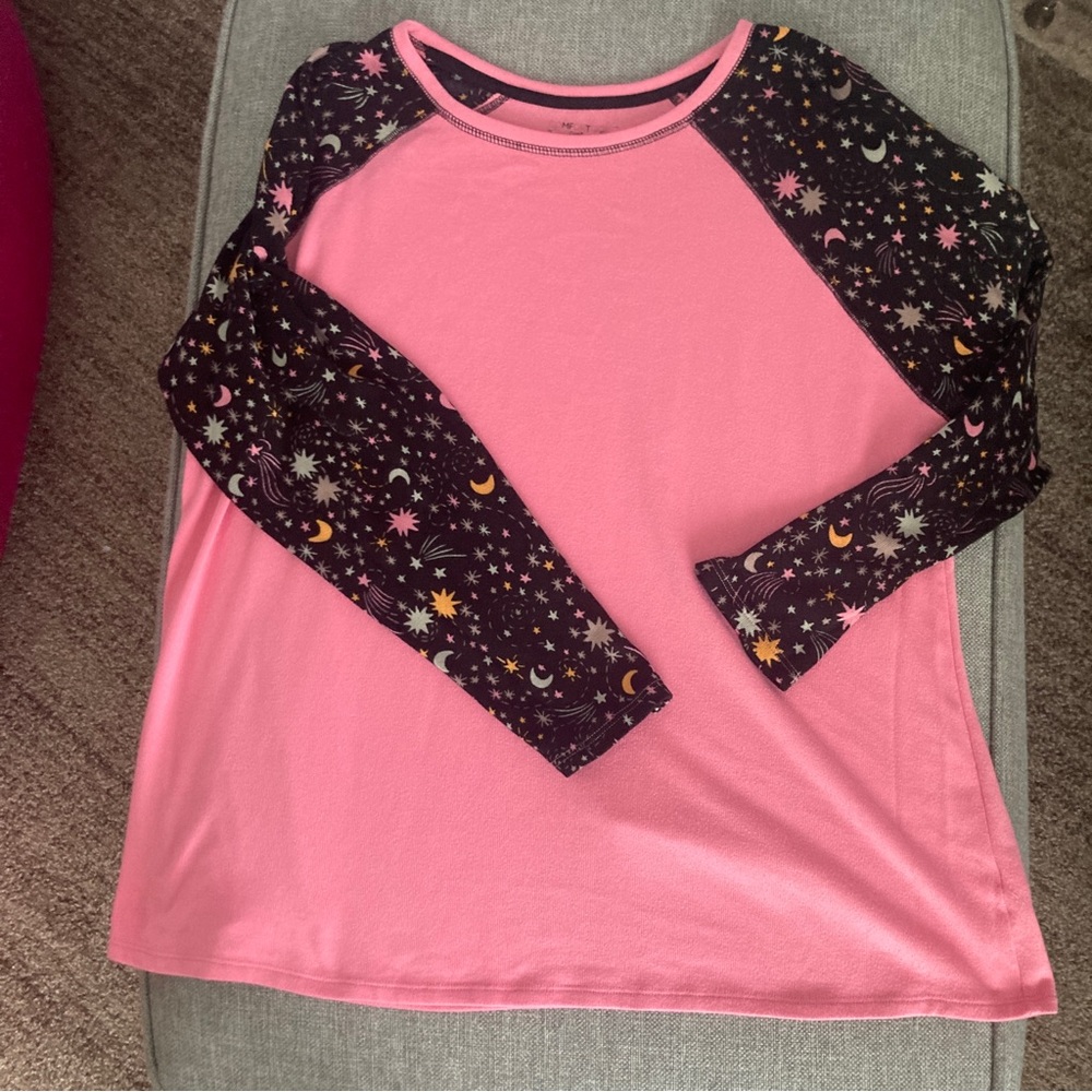 Comfort Code by CuddlDuds space-themed pajama top